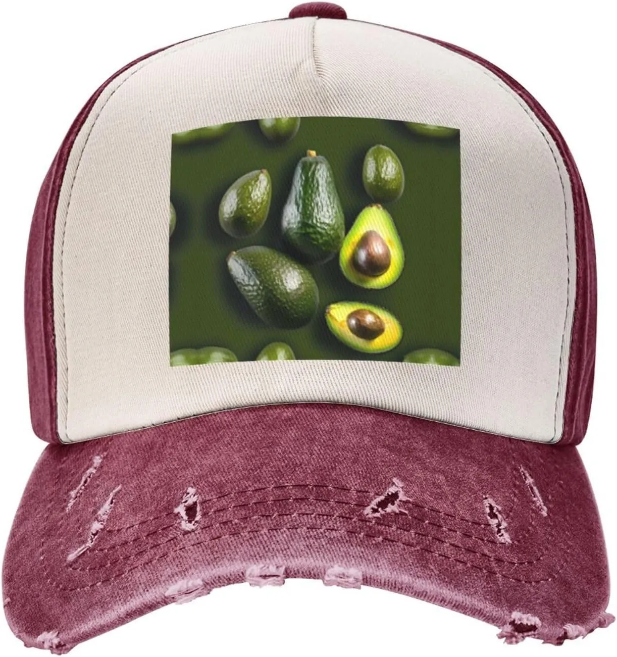 Bright Cabbage Unisex Adjustable and Breathable Sporty Denim Hat,Stylish Baseball Cap for Outdoor Activities
