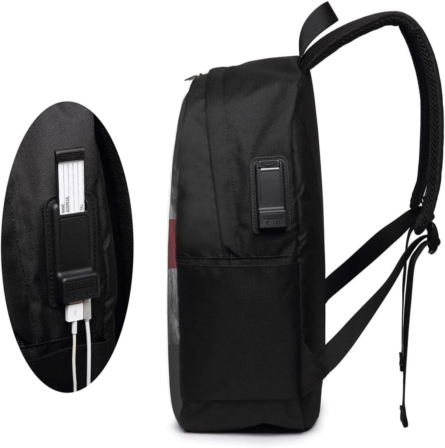 British England UK English Lion Flag Laptop Backpacks Travel Backpack Casual Business Daypack Sport Rucksack Computer Bag Fits up to 17 Inch Notebook with USB Port