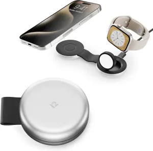 Butterfly 2-in-1 Compact Foldable Wireless Charger with Travel Adapter, 15W MagSafe Duo Charging for iPhone, Airpods, and Apple Watch