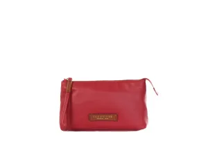 Calypso Clutch Rot aus Glattleder