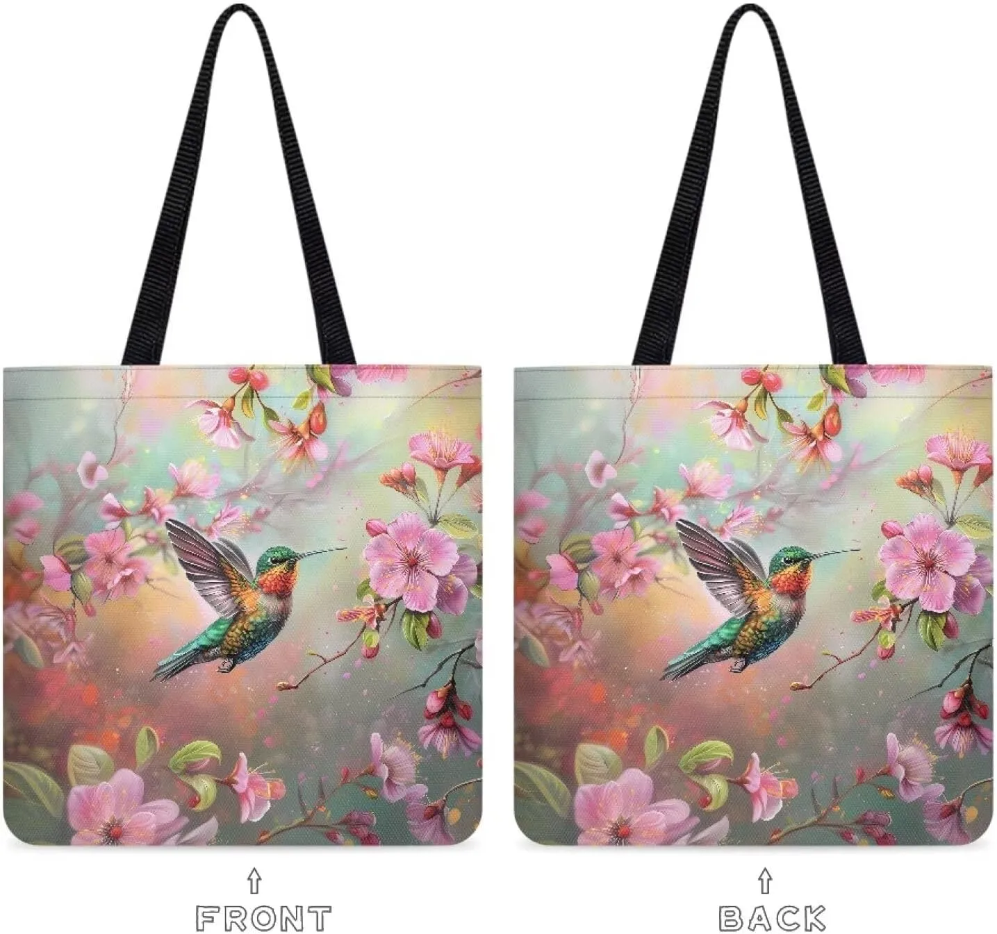 Canvas Tote Bag for Women Reusable Tote Shoulder Bag Fashionable Casual Handbags for Shopping Grocery Work
