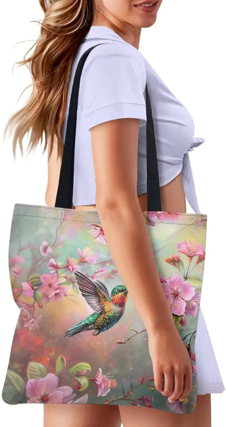 Canvas Tote Bag for Women Reusable Tote Shoulder Bag Fashionable Casual Handbags for Shopping Grocery Work