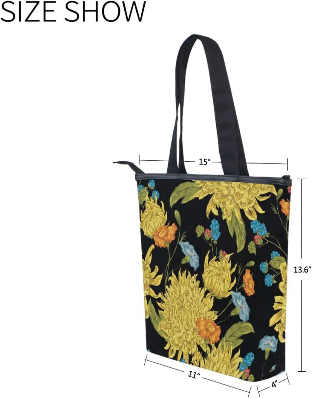 Canvas Tote Bags Purses Handbags for Women Men Top Handle Ladies Shoulder Bags Multicolored Pattern