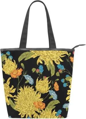 Canvas Tote Bags Purses Handbags for Women Men Top Handle Ladies Shoulder Bags Multicolored Pattern