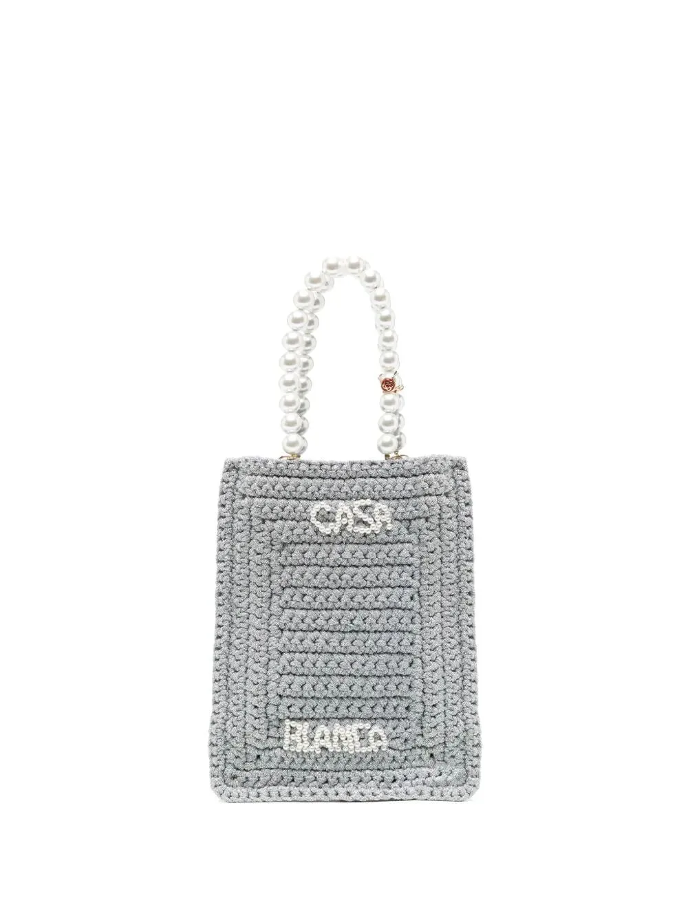 CASABLANCA Mini Crochet Shopping Handbag
