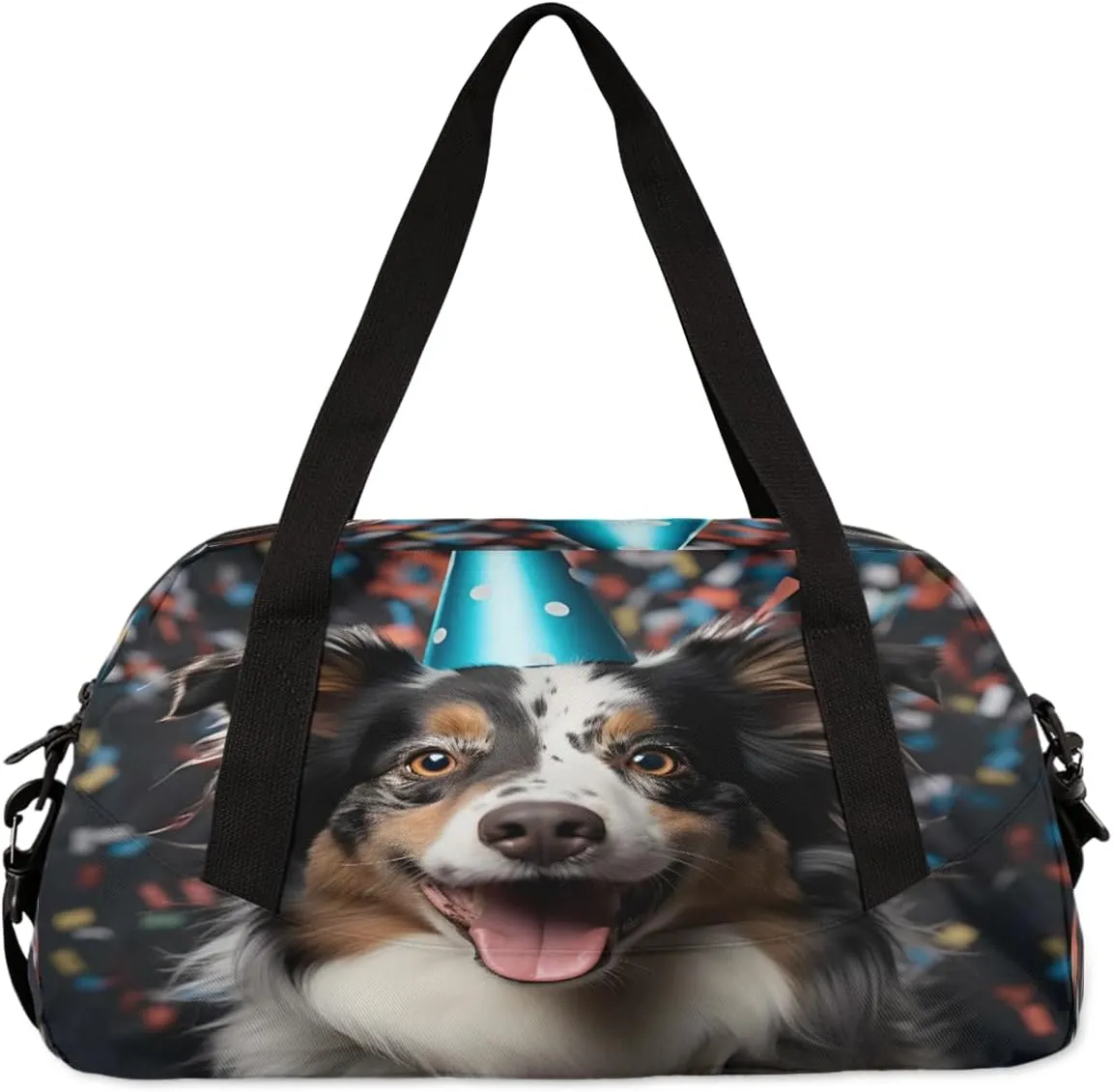 Celebrate Dogs Kids Duffle Bag Boys Girls Small Sport Dance Gym Bag for Overnight Travel Weekender Carry On
