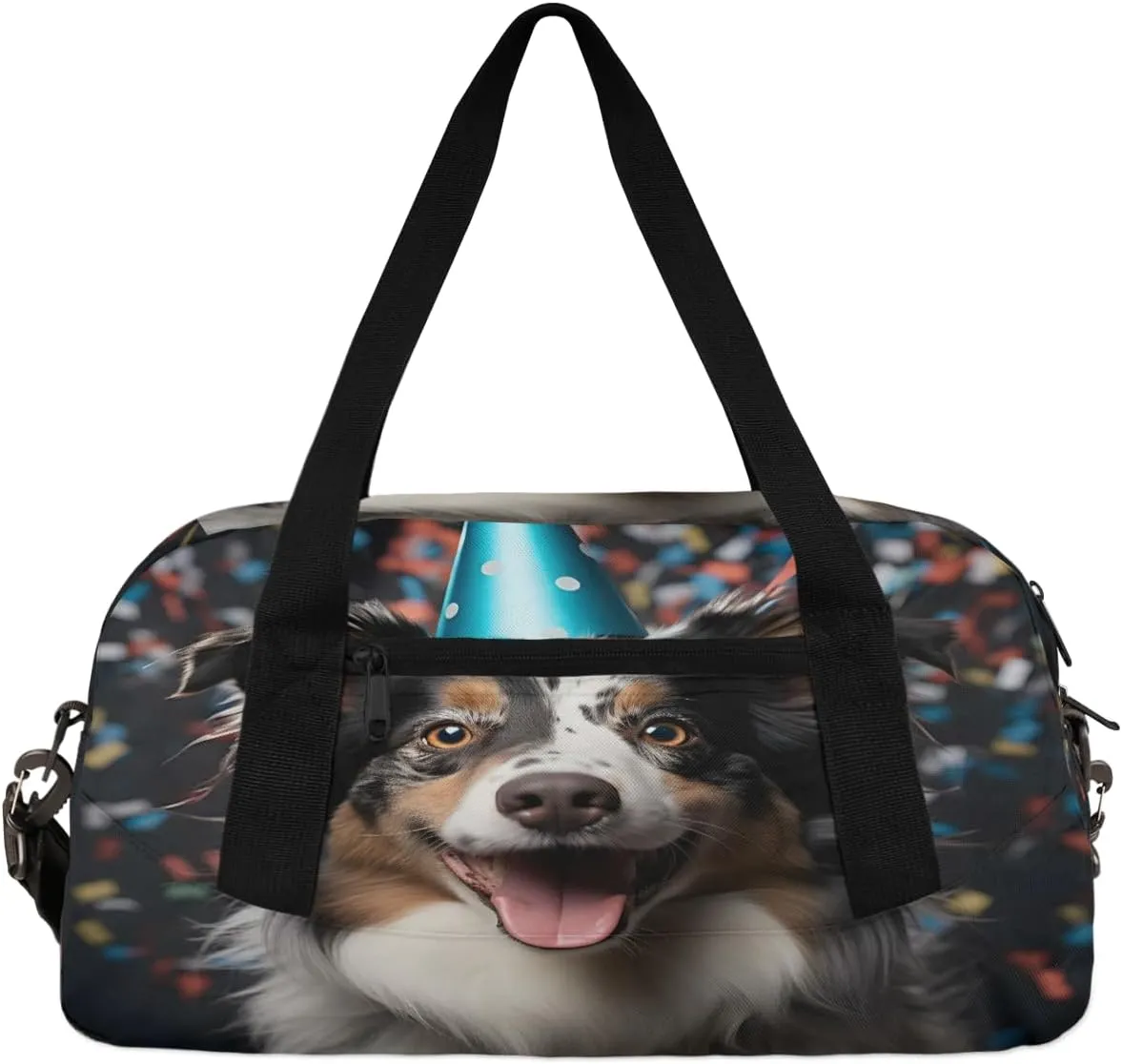 Celebrate Dogs Kids Duffle Bag Boys Girls Small Sport Dance Gym Bag for Overnight Travel Weekender Carry On