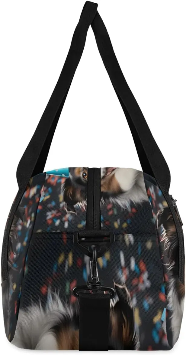 Celebrate Dogs Kids Duffle Bag Boys Girls Small Sport Dance Gym Bag for Overnight Travel Weekender Carry On