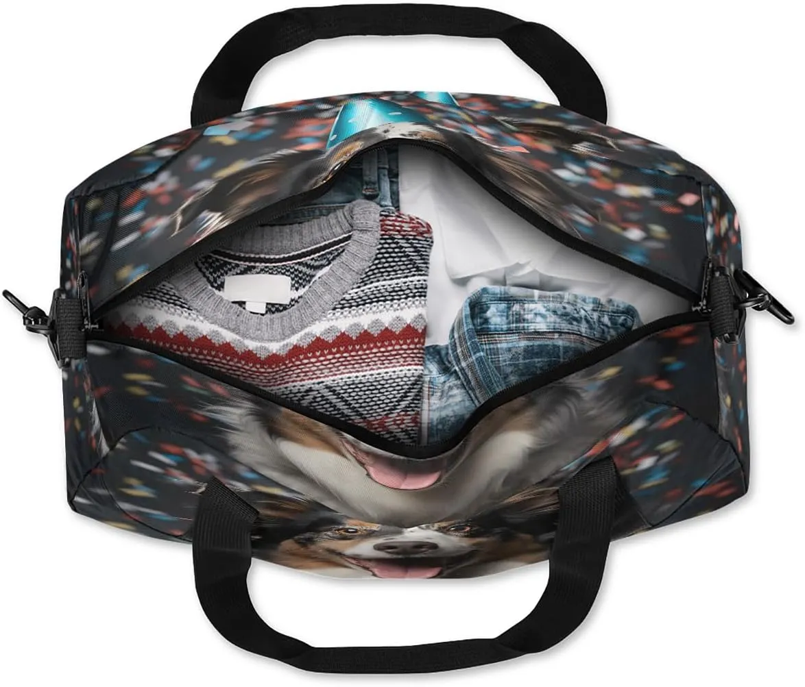Celebrate Dogs Kids Duffle Bag Boys Girls Small Sport Dance Gym Bag for Overnight Travel Weekender Carry On