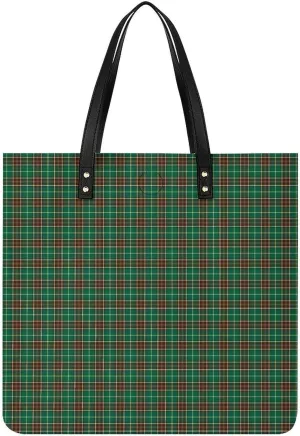 Checkered Black And White Fashionable All Printed Leather Handbag Unisex