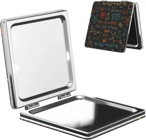 Chemistry Formulas Women Small Pocket Makeup Mirror Compact Portable Folding Handheld Makeup Mirror
