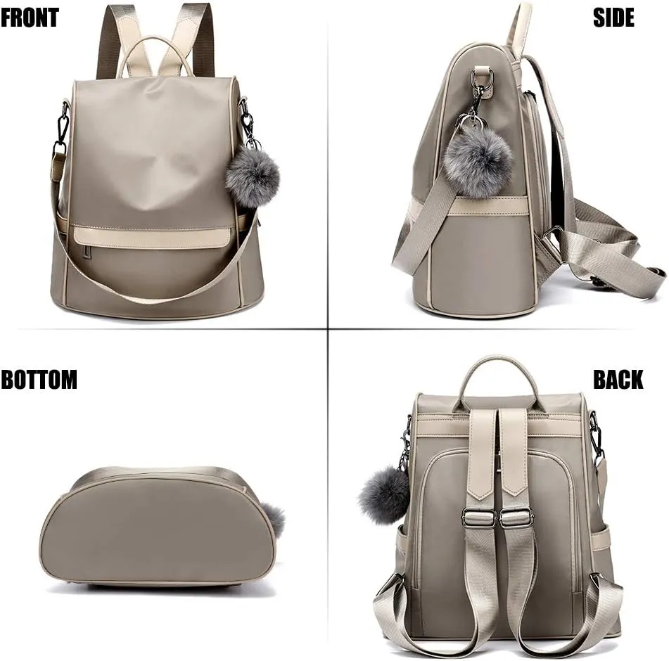CHERUTY Women Backpack Purse Nylon Anti-theft Fashion Casual Lightweight Travel Shoulder Bag