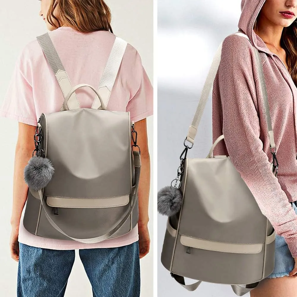 CHERUTY Women Backpack Purse Nylon Anti-theft Fashion Casual Lightweight Travel Shoulder Bag