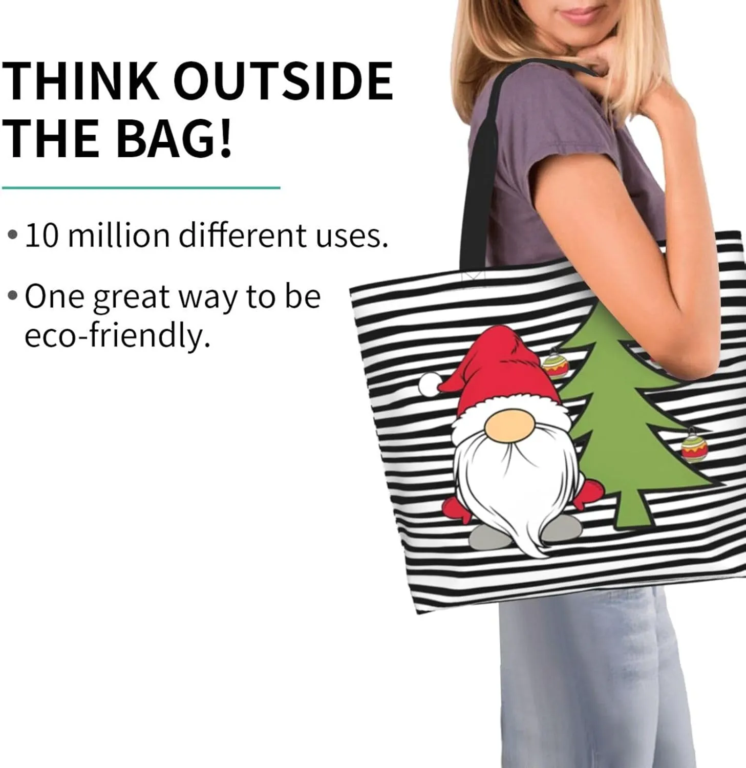 Christmas Tote Bags women Large shopping Bag Christmas Handbags Travel Bags