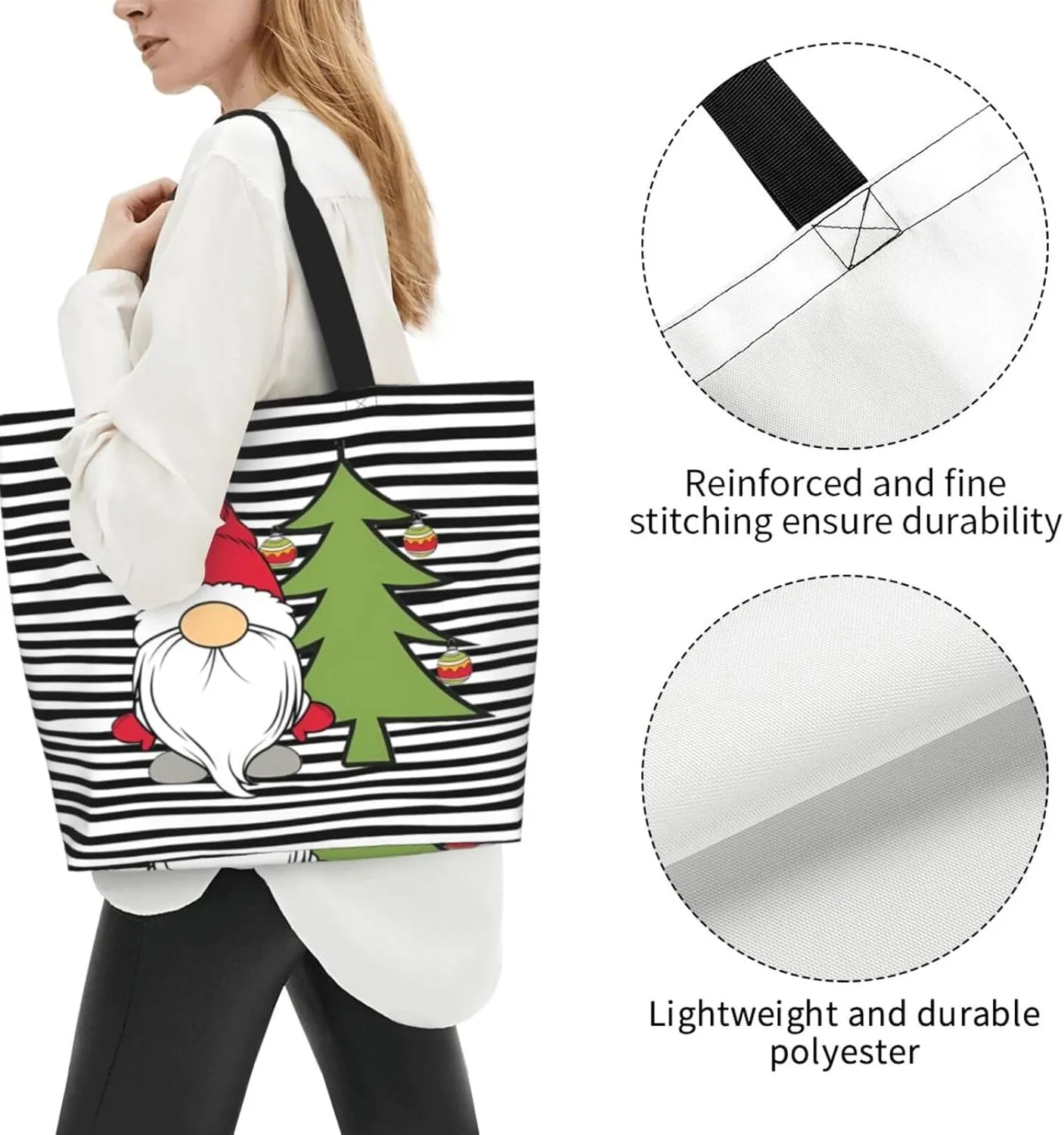 Christmas Tote Bags women Large shopping Bag Christmas Handbags Travel Bags