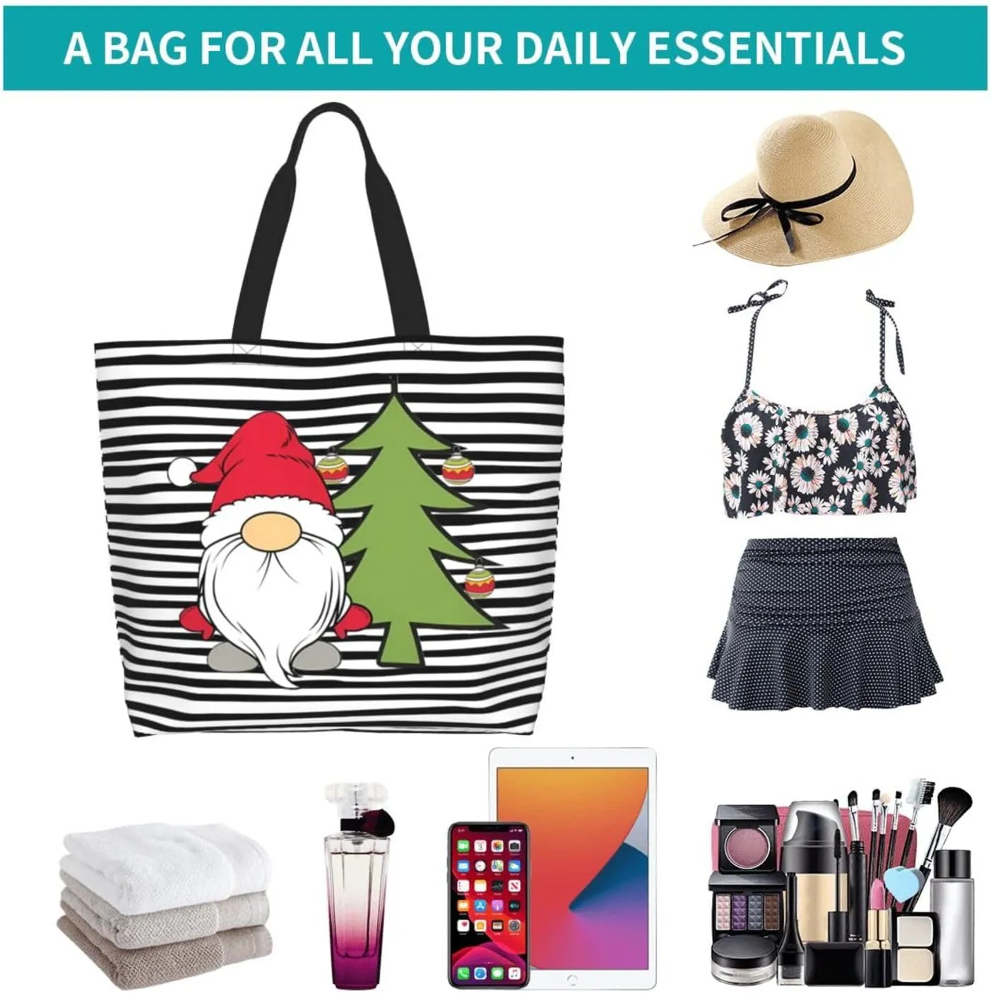 Christmas Tote Bags women Large shopping Bag Christmas Handbags Travel Bags