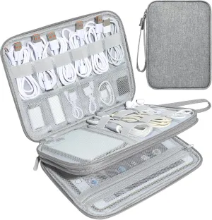 CILLA Electronics Organizer Travel, Travel Cord Organizer Case, Compact Electronics Accessories Bag for Cable, Cord, Charger, Phone