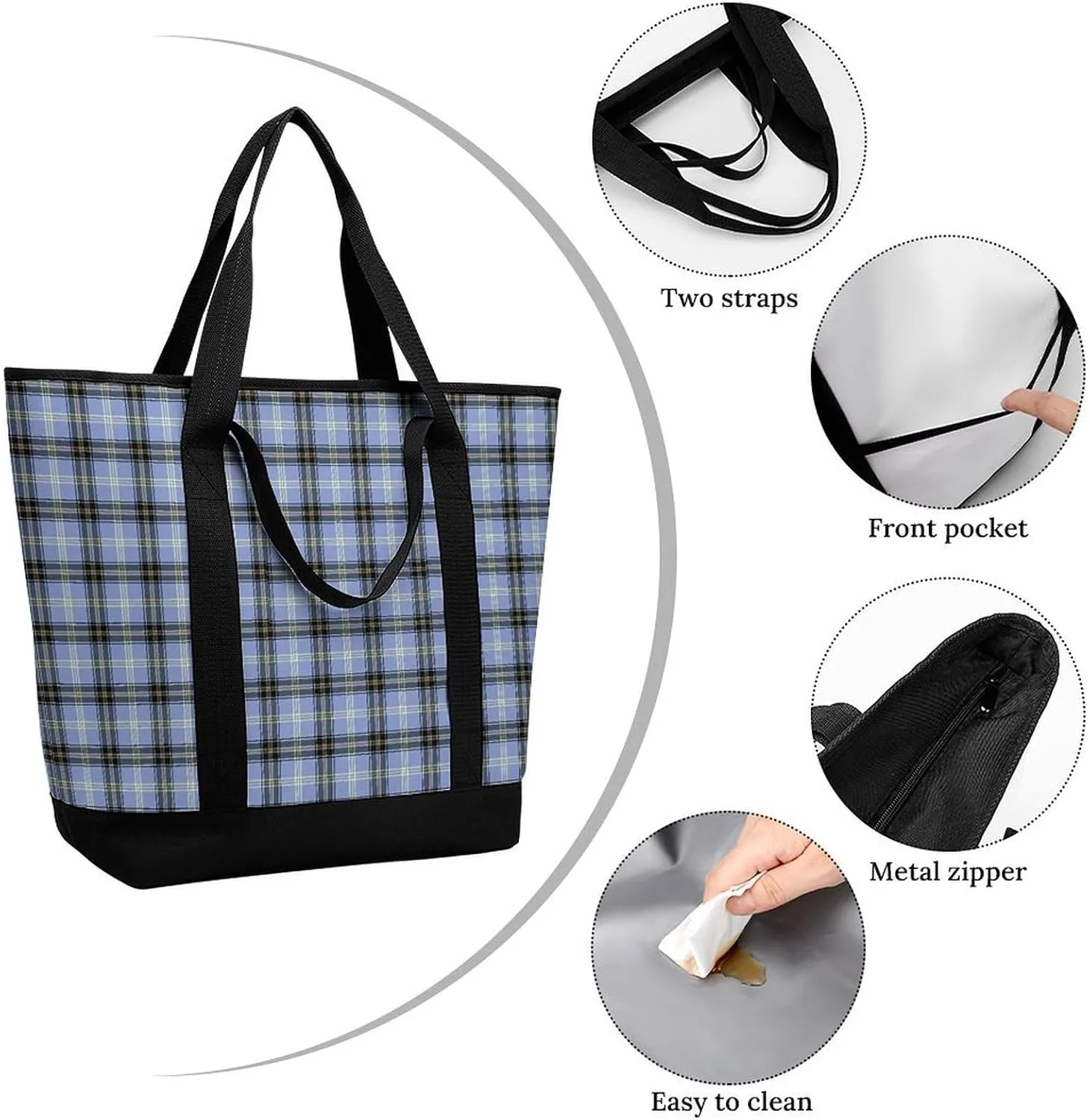 Clan Ferguson Tartan Fashionable Large Capacity Insulated Shopping Bag