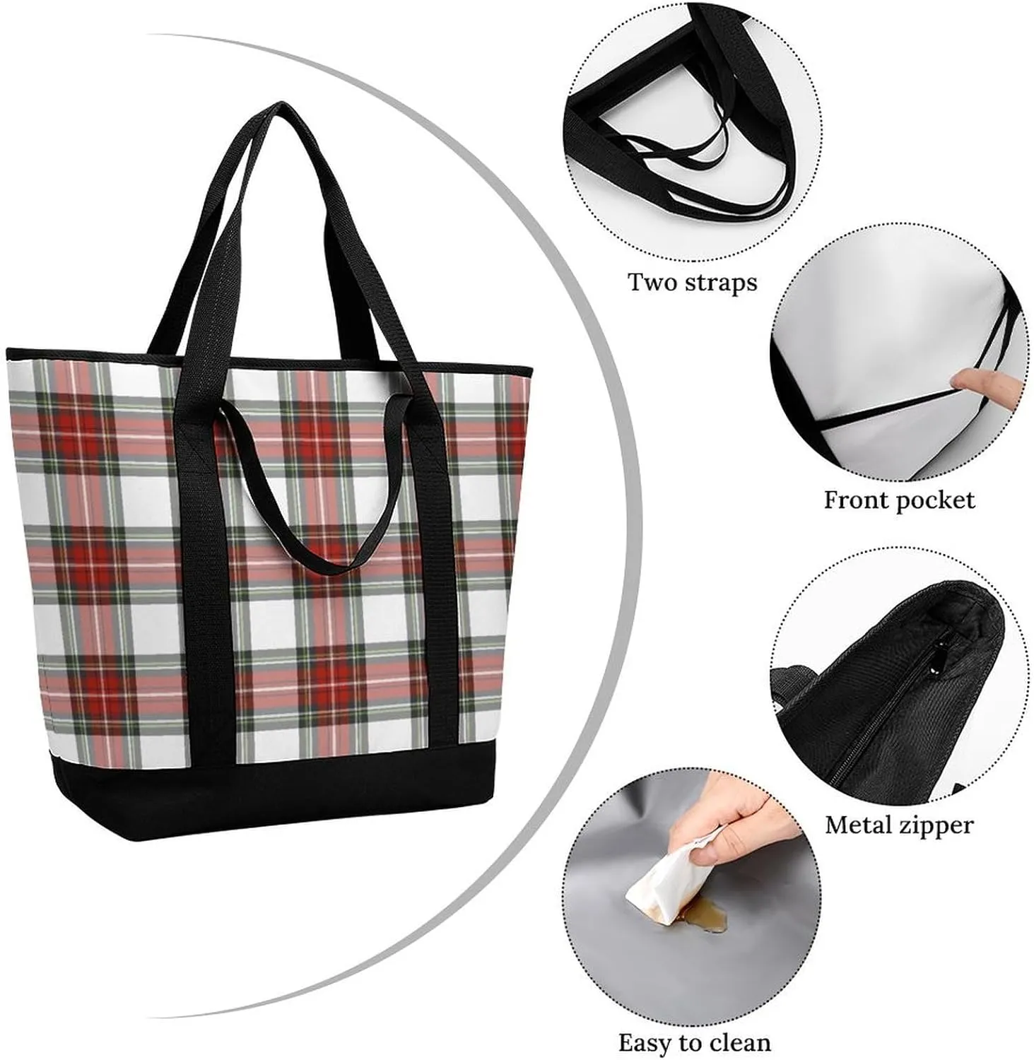 Clan Ferguson Tartan Fashionable Large Capacity Insulated Shopping Bag