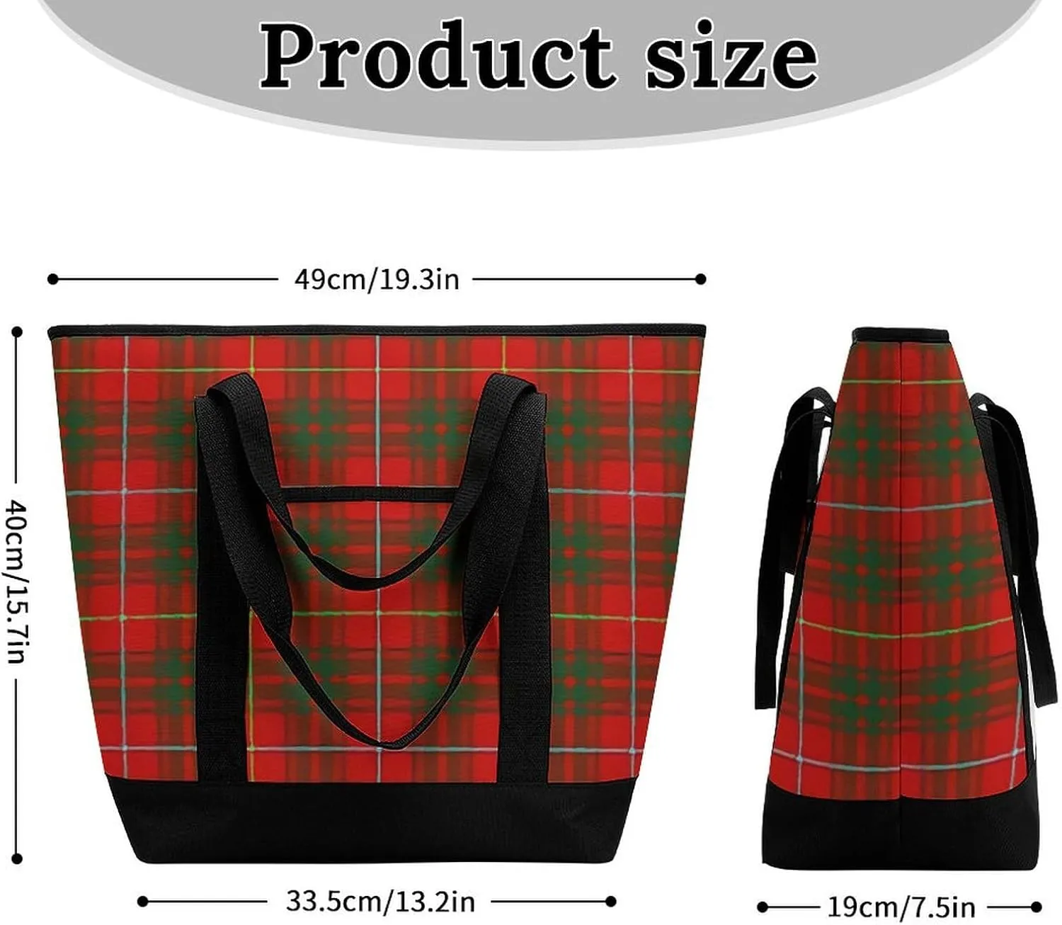 Clan Ferguson Tartan Fashionable Large Capacity Insulated Shopping Bag