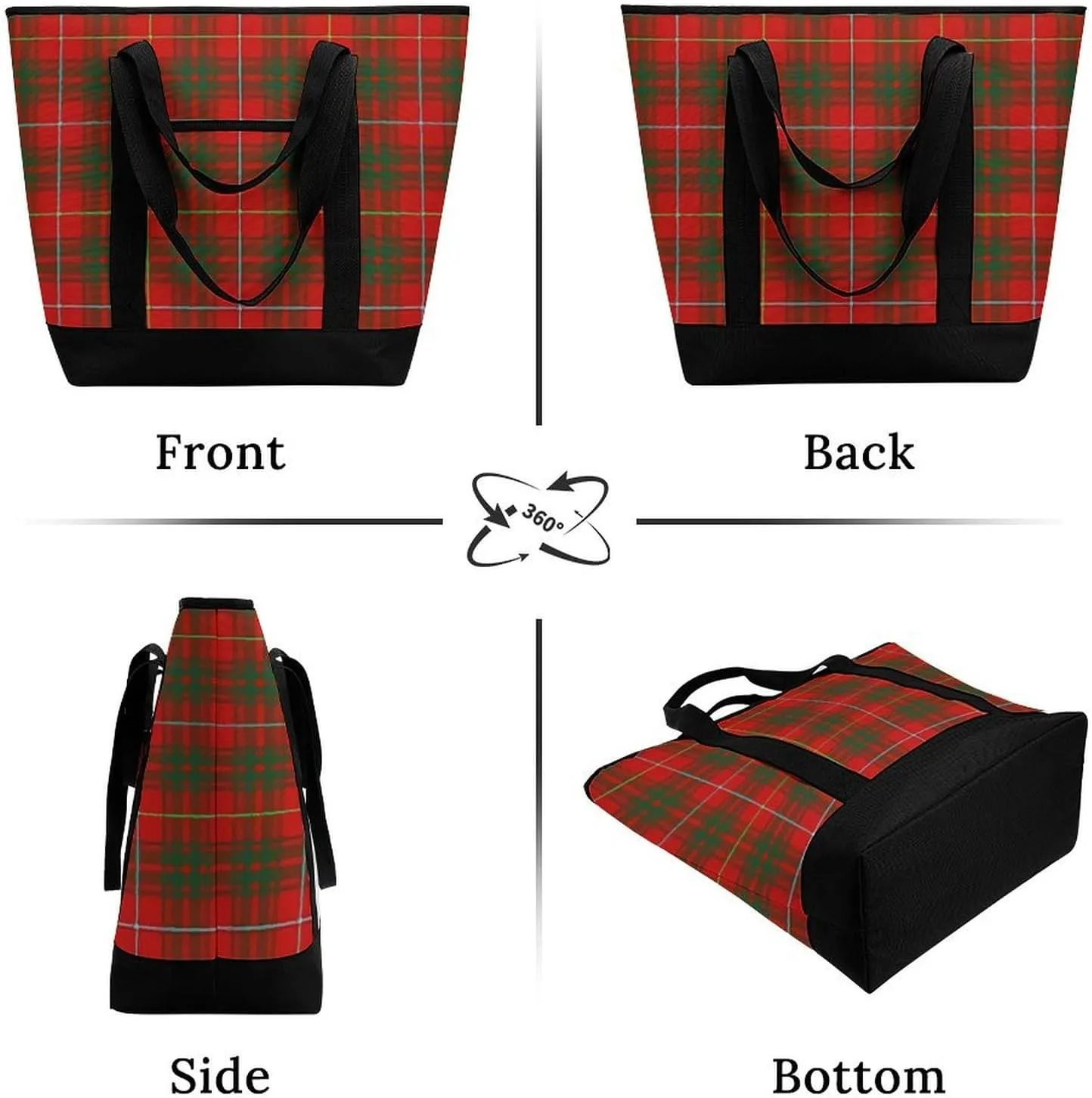 Clan Ferguson Tartan Fashionable Large Capacity Insulated Shopping Bag