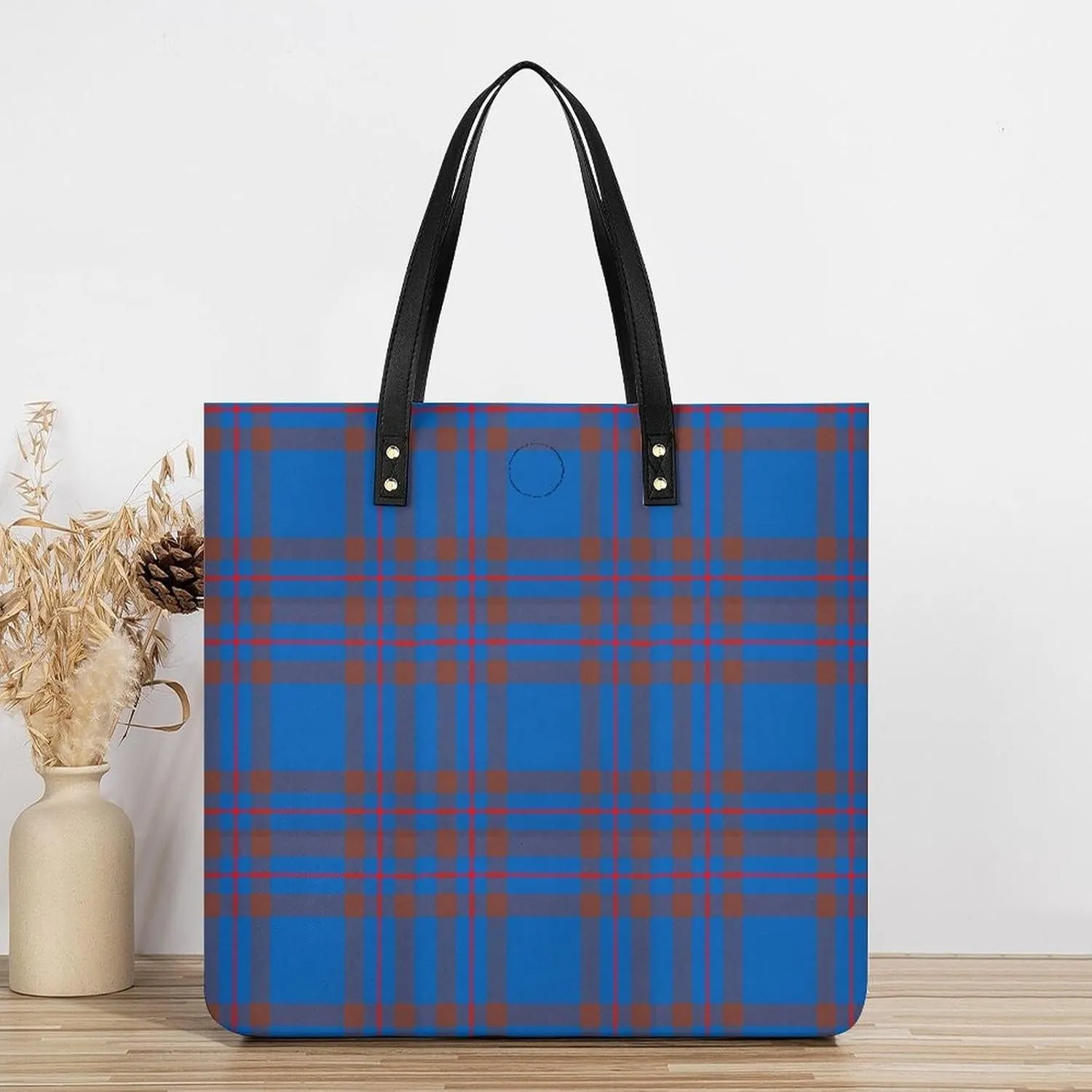 Clan MacArthur Arthur Fashionable All Printed Leather Handbag Unisex