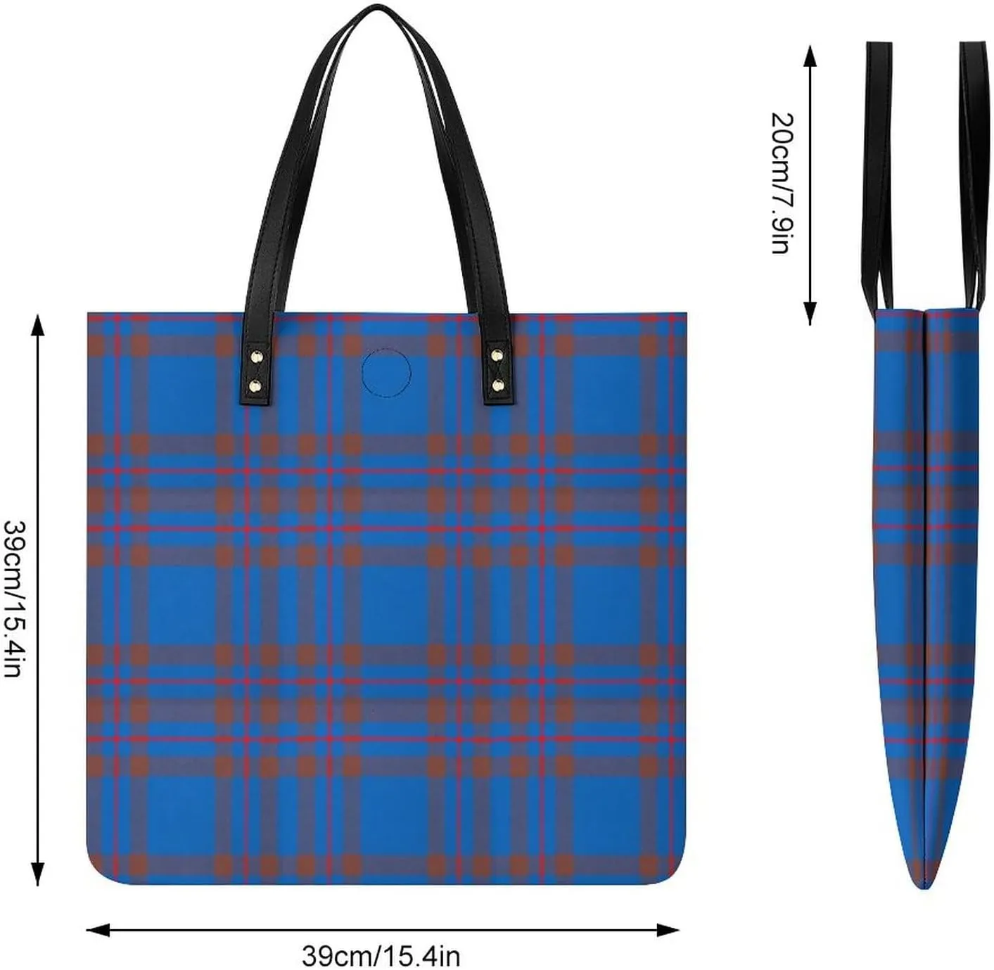 Clan MacArthur Arthur Fashionable All Printed Leather Handbag Unisex