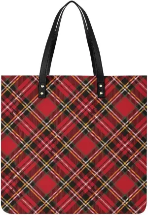Clan MacArthur Arthur Fashionable All Printed Leather Handbag Unisex