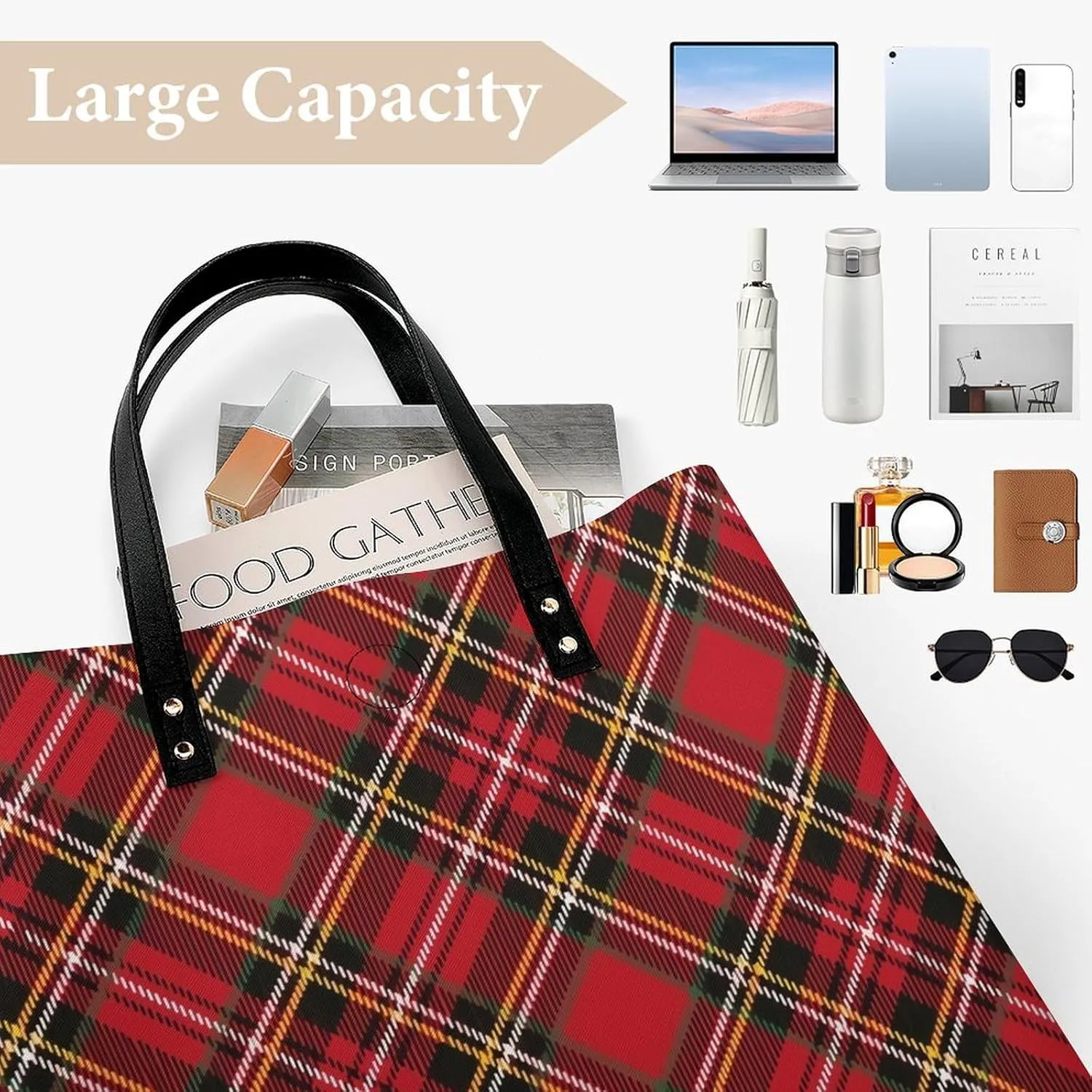 Clan MacArthur Arthur Fashionable All Printed Leather Handbag Unisex