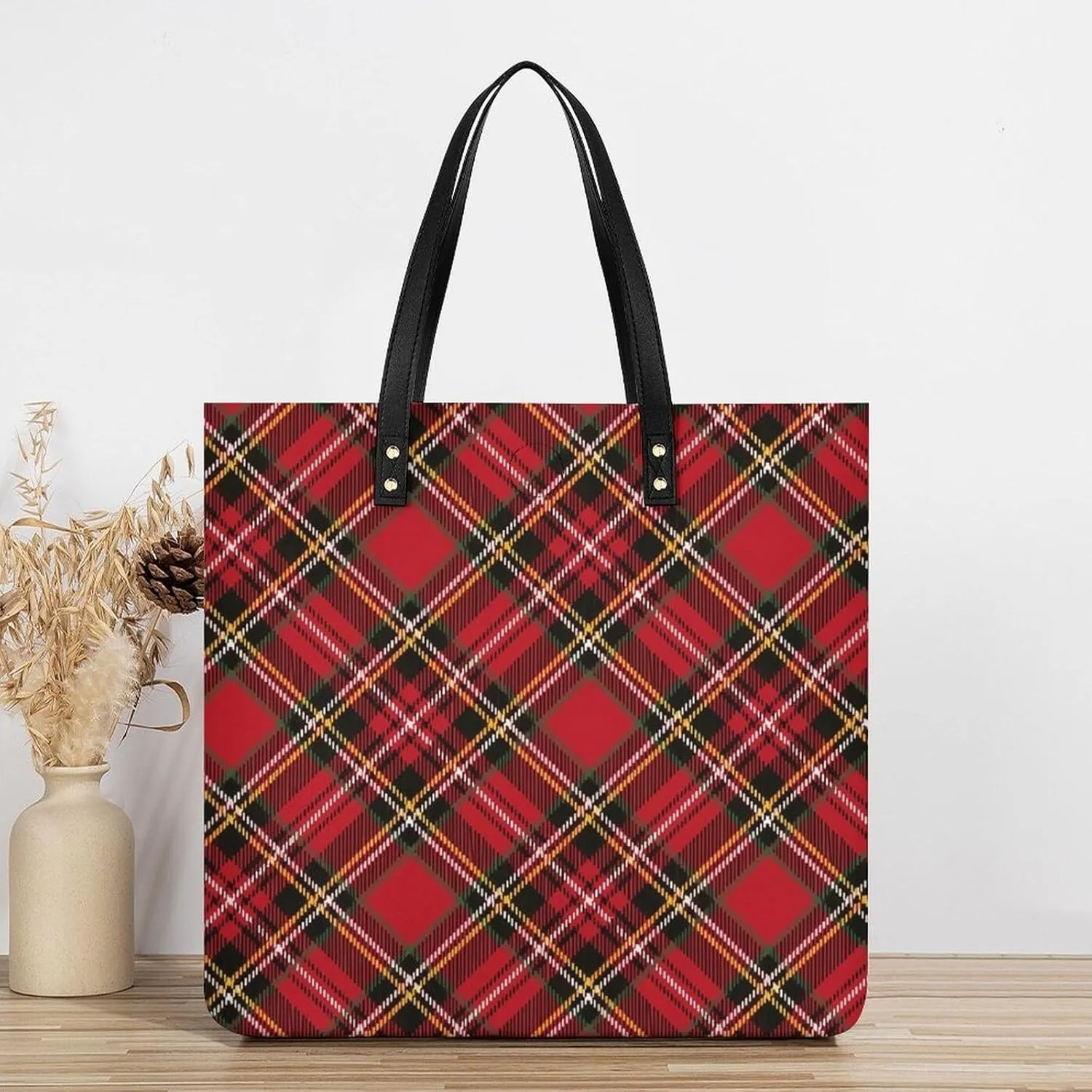 Clan MacArthur Arthur Fashionable All Printed Leather Handbag Unisex