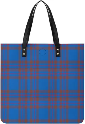 Clan MacArthur Arthur Fashionable All Printed Leather Handbag Unisex