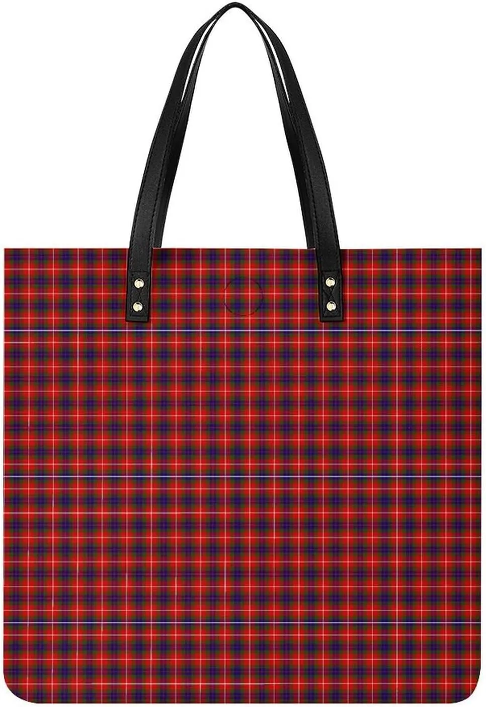 Clan Rutherford Tartan Fashionable All Printed Leather Handbag Unisex
