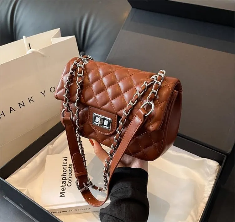 Classic chain underarm Purses soft side shoulder messenger bags ladies fashionable versatile handbags