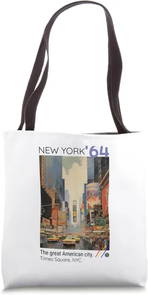 Classic New York Travel Poster Art America Adventure Lover Tote Bag