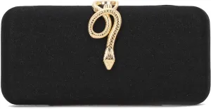 Clutch Purses for Women Formal Snake Buckle Sparkly Evening Bag with Chain, Crossbody Bags for Wedding Party