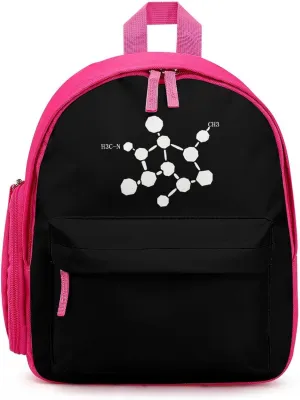 Cocaine Molecule Formula Chemistry Mini Backpack Cute Shoulder Bag Lightweight Daypack for Travel Picnic Camping