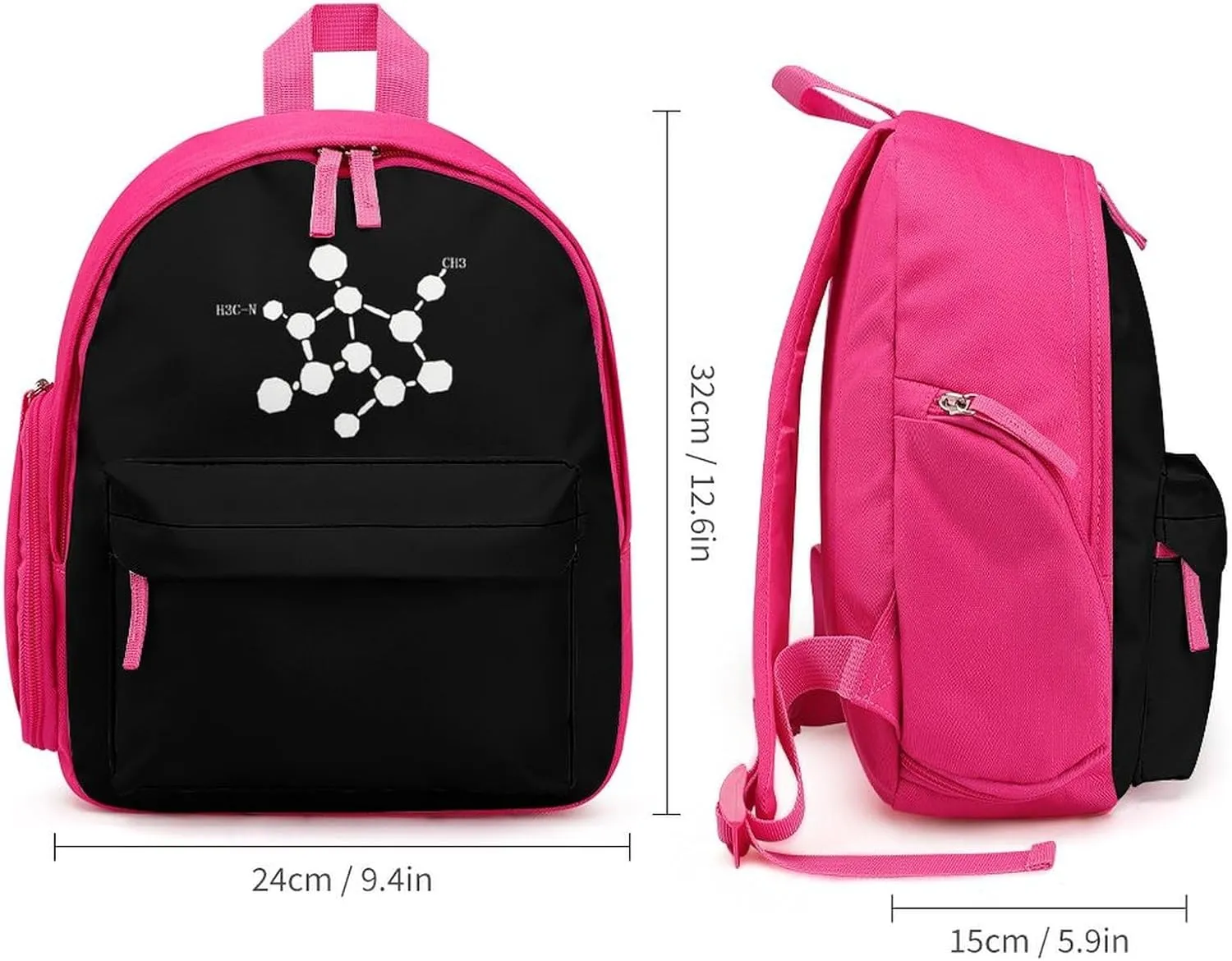Cocaine Molecule Formula Chemistry Mini Backpack Cute Shoulder Bag Lightweight Daypack for Travel Picnic Camping