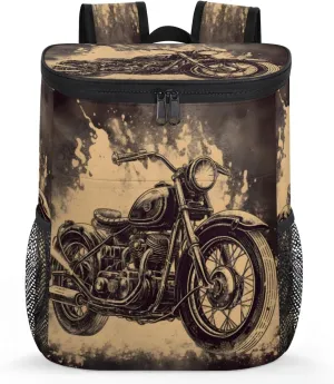 Colorful Birds On The Tree Backpack Cooler Leak Proof Insulated Cooler Backpack Waterproof Cooler Bag
