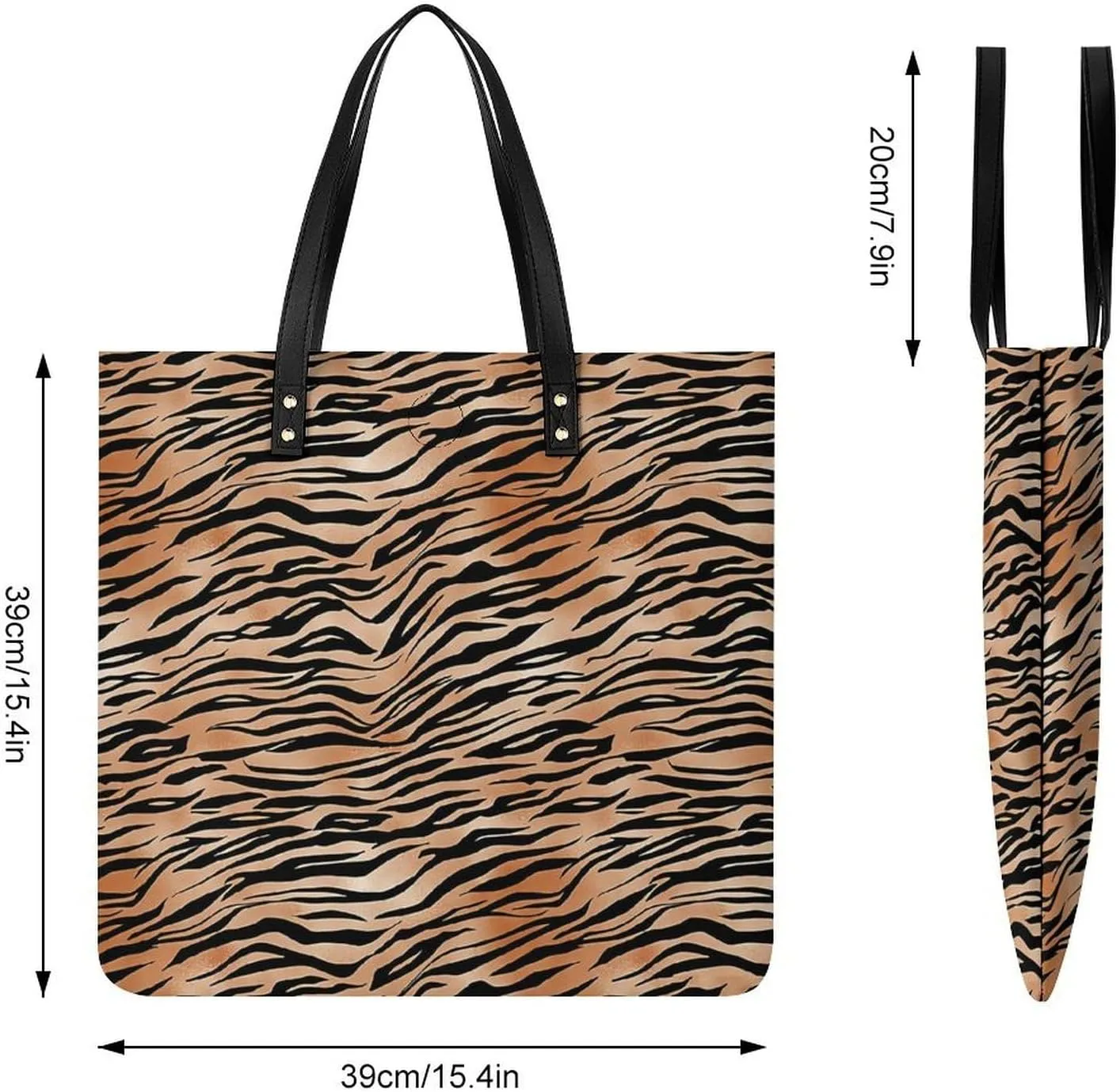 Colorful Print Fashionable All Printed Leather Handbag Unisex