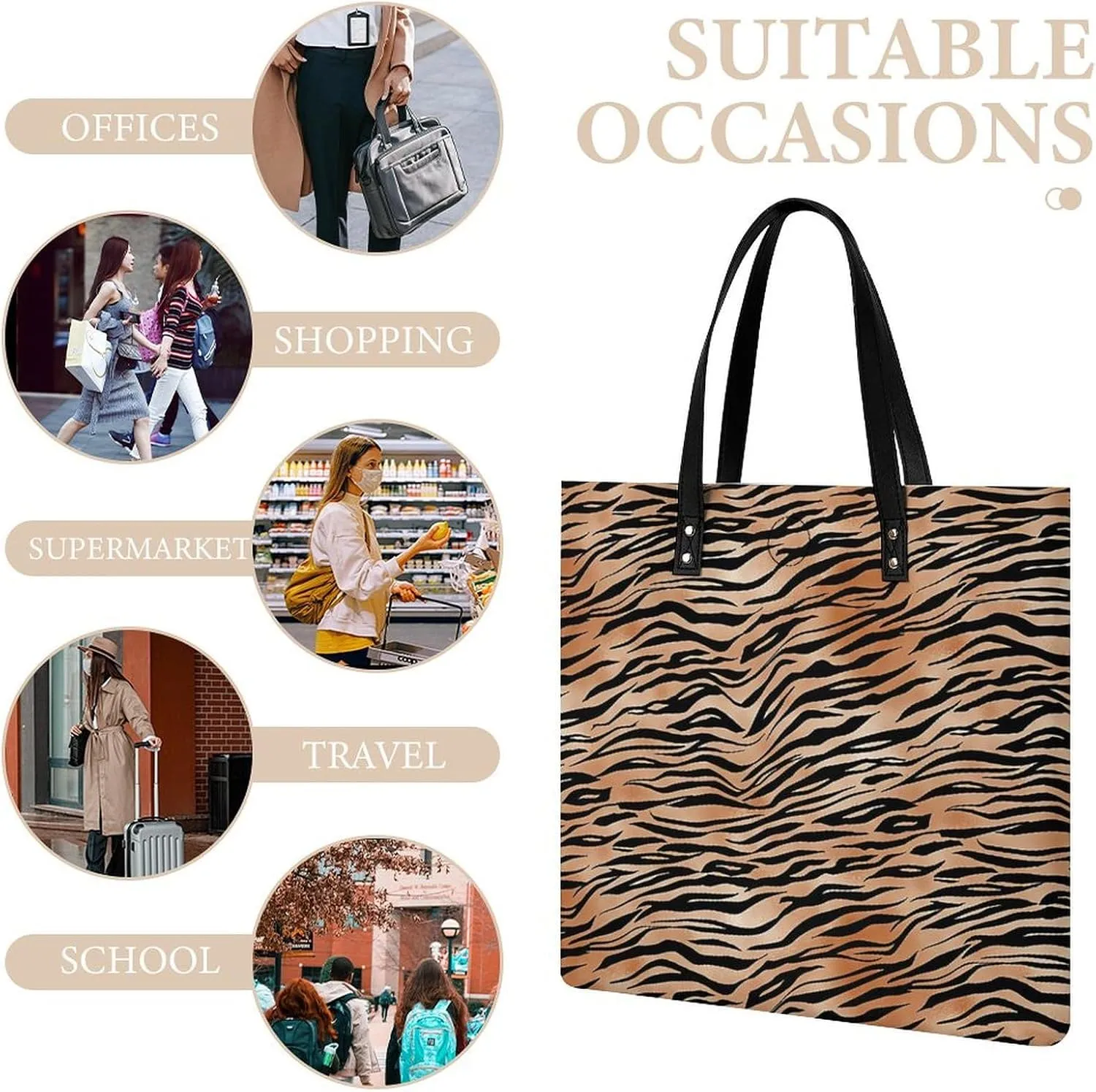 Colorful Print Fashionable All Printed Leather Handbag Unisex