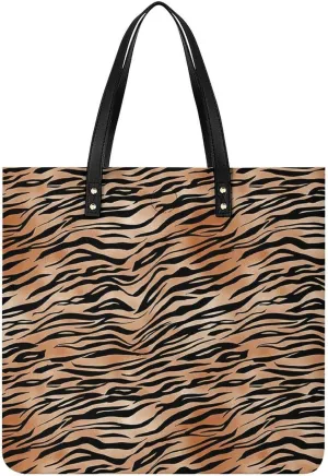 Colorful Print Fashionable All Printed Leather Handbag Unisex