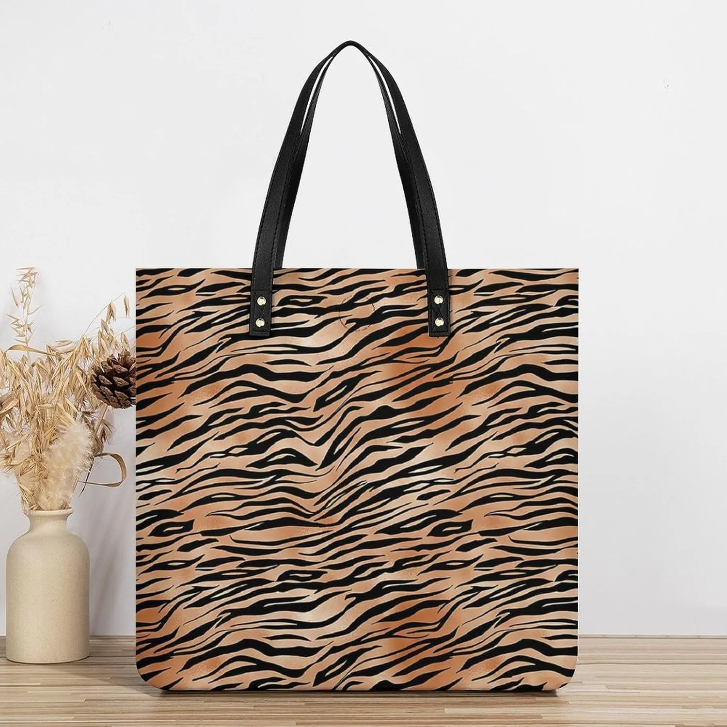 Colorful Print Fashionable All Printed Leather Handbag Unisex