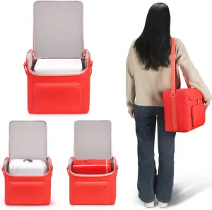 Compact Mini Fridge Travel Organizer Bag - Ideal for Car, Home, Beverages, Cosmetics & Travel