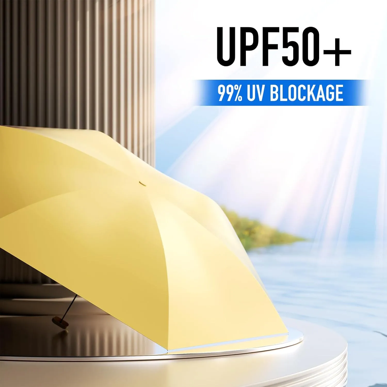 Compact Mini Umbrella for purse-Lightweight,Fold and UV Umbrella for Rain-Suitable for women, girls, kids