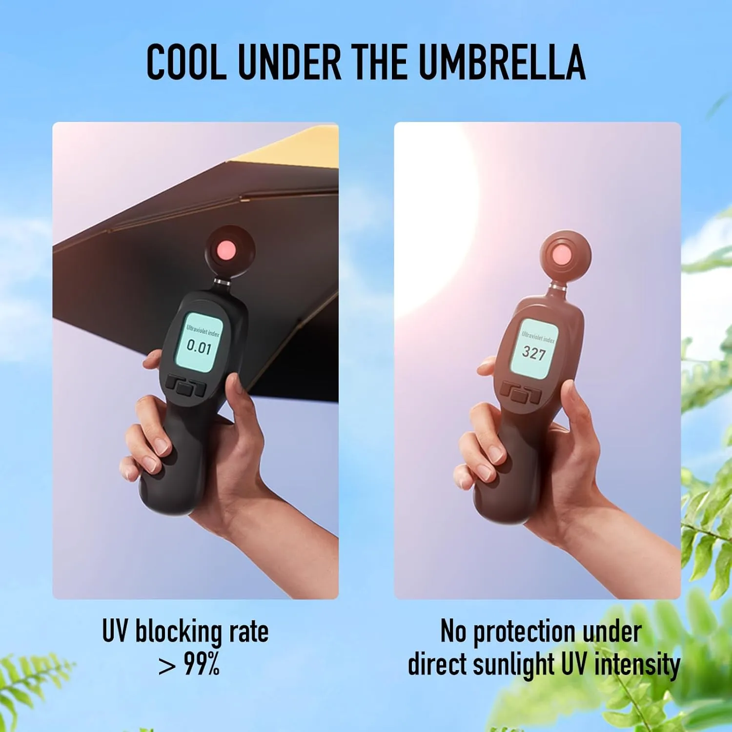 Compact Mini Umbrella for purse-Lightweight,Fold and UV Umbrella for Rain-Suitable for women, girls, kids