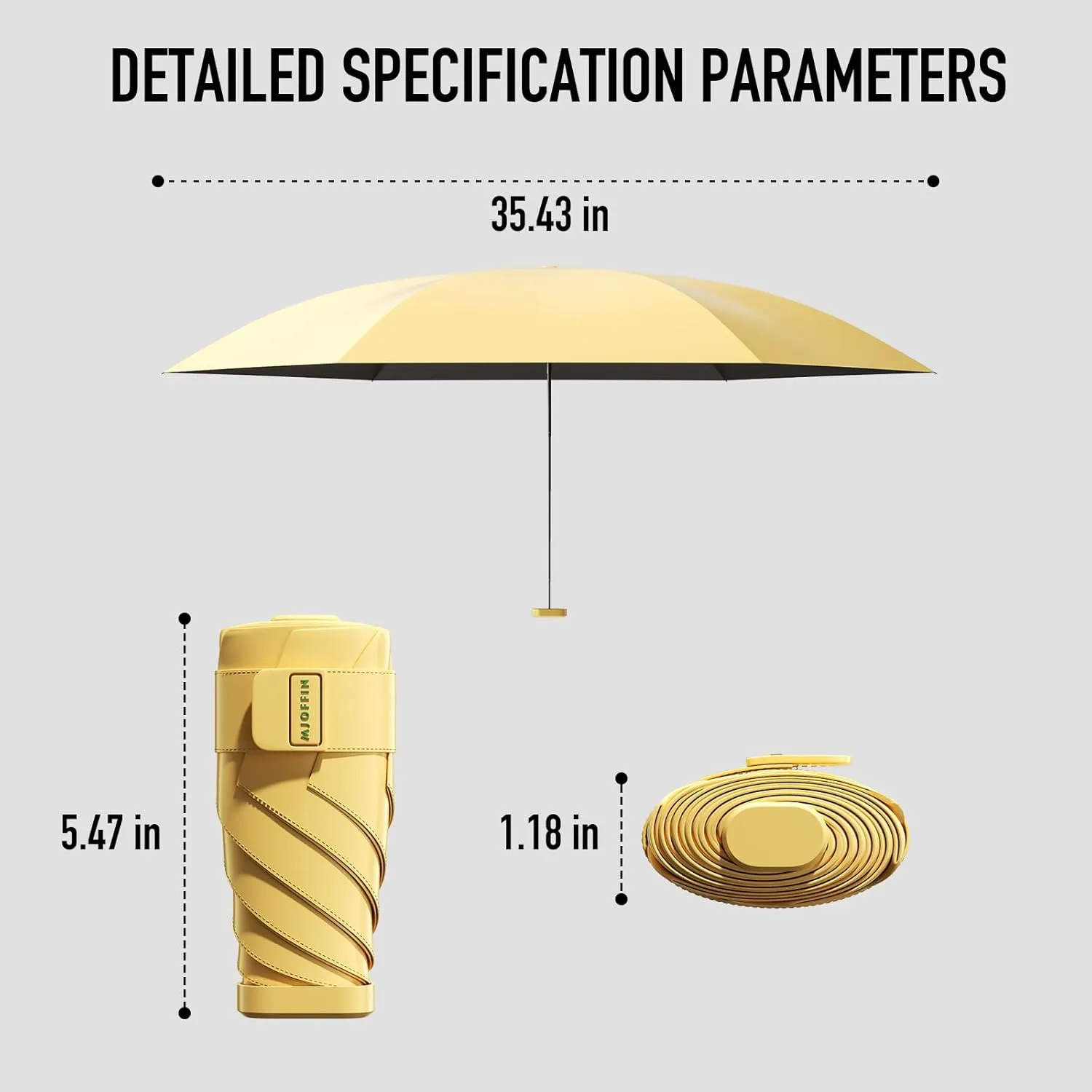 Compact Mini Umbrella for purse-Lightweight,Fold and UV Umbrella for Rain-Suitable for women, girls, kids