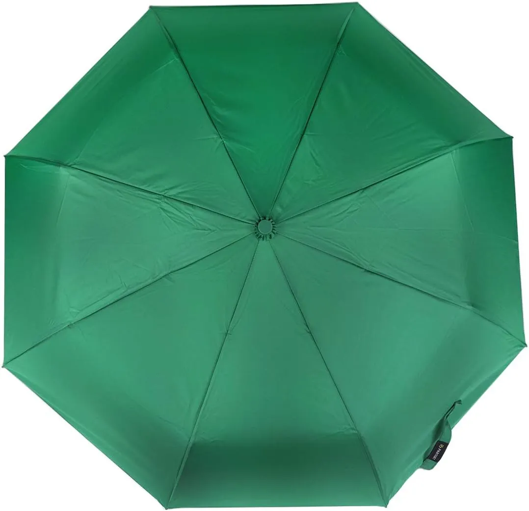 Compact Open Windproof Folding Portable Travel Solid Color Umbrella