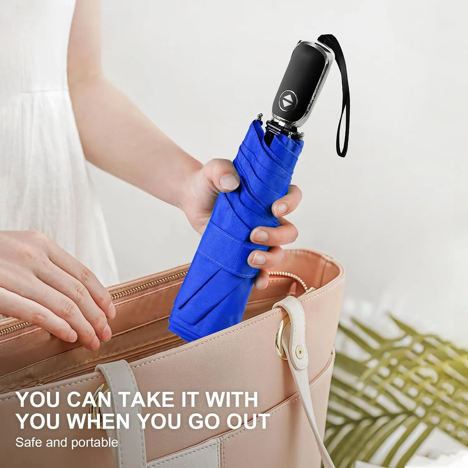 Compact Umbrella Automatic - Folding Travel Umbrella, Micro & Mini Design for Women's Purse or Pocket, Auto Open Close