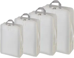 Compression Packing Cubes for Travel, 4Pcs Travel Essentials Packing Cubes for Carry On Suitcase,Travel Bags Organizer for Luggage,Compression Suitcase Organizers Bag Set & Travel Cubes for Packing