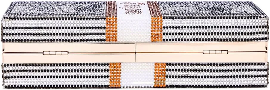 Covelin Dollar Clutch Purse for Women from, Rhinestone Evening Handbag Money Bag